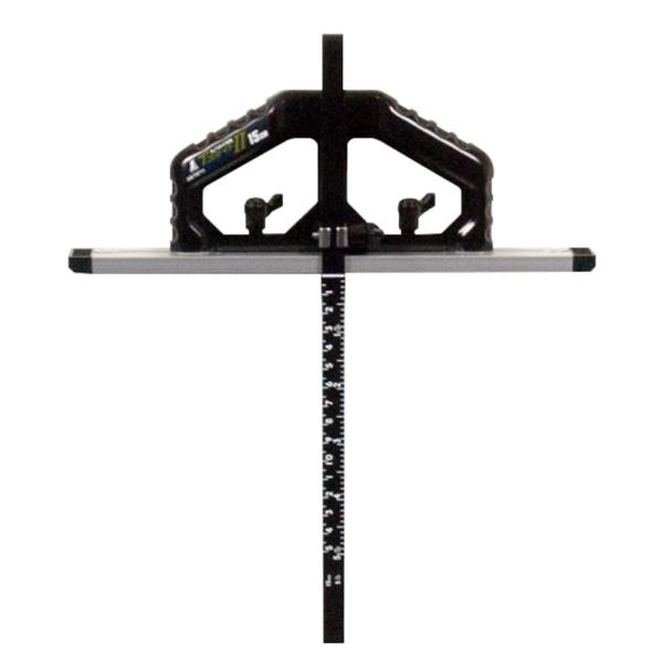 シンワ測定 丸ノコガイド定規 Tスライド2 15cm 併用目盛 突き当て可動式 73711