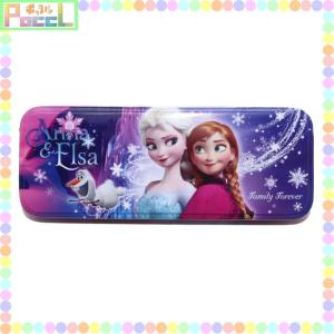 アナと雪の女王 2段缶ペンケース（アナ&エルサ） Disney 4589617957779 キャラクター グッズ メール便OK｜poccl