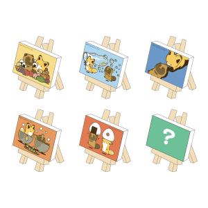 タヌキとキツネ ミニキャンバスコレクション（タヌキとキツネvol.2