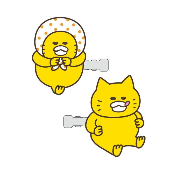 ノラネコぐんだん 前髪クリップ（ほっかむり）NG-HP003 4996740609336 キャラクタ...