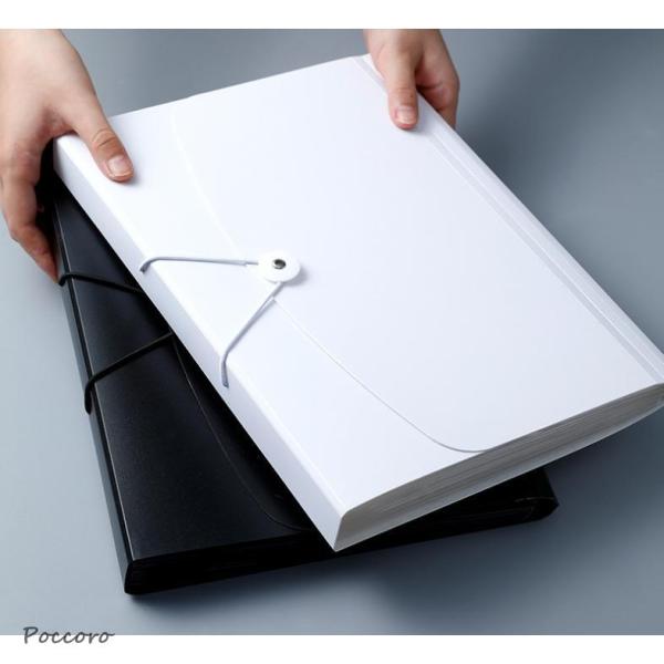 A4 ファイルフォルダー 領収書 ファイルケース 書類ケース 文房具 防水 仕分け 大容量 ドキュメ...