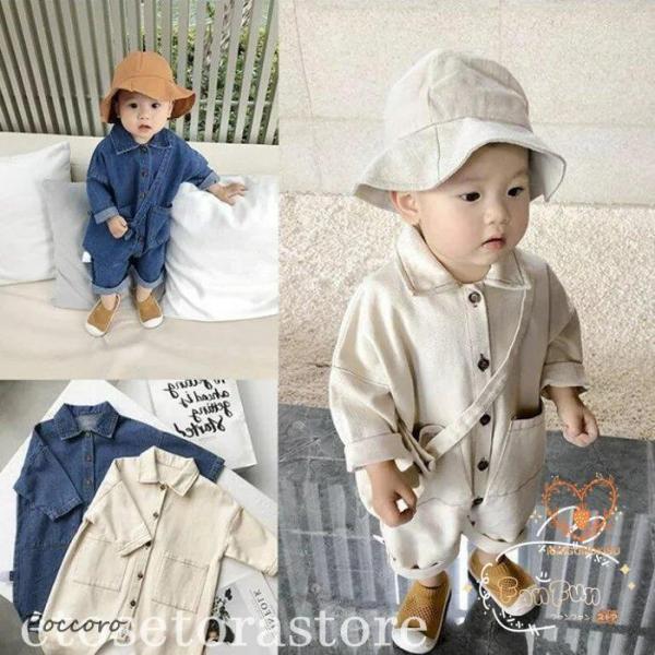 ロンパース ベビー服 男の子 ロンパース キッズ 子供服 長袖 秋 春 ロンパース 新生児 ハンサム...