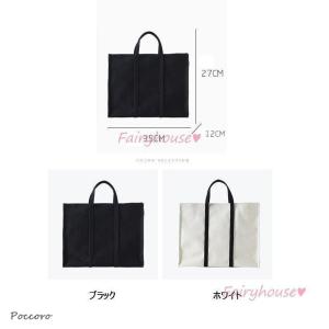 トートバッグ レディース 春夏 キャンパスバッ...の詳細画像5