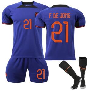 オランダ代表 2022年ワールドカップ 大人用 子供用 上下着2点 ストッキング付き デ ヨング デ リフト サッカーユニフォーム｜ポッコロストア