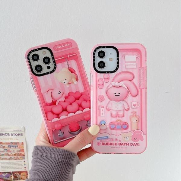 CASETiFY スマホケース クレーンゲーム ピンク ゲームセンター ウサギ インスタ ins ア...