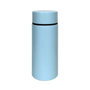 送料無料コンパクト ボトル 120ml ソーダ ブルー 軽い ポケットサイズ 携帯マグ かわいい 持ち運び 女子力 シンプル バッグ 薬