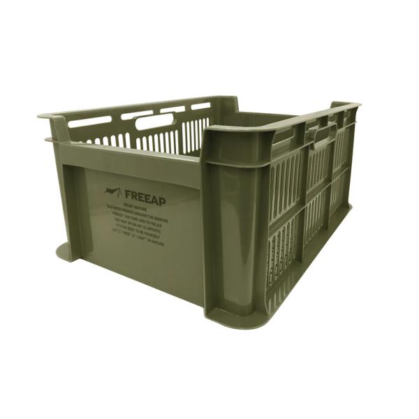 和泉化成(株) ＦＲＥＥＡＰ　タフコンテナＬ カーキ 工具箱 アウトドア 小物収納 スタッキング可能