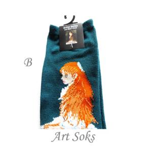 アートソックス 織り込みルノワール柄 ショート...の詳細画像5