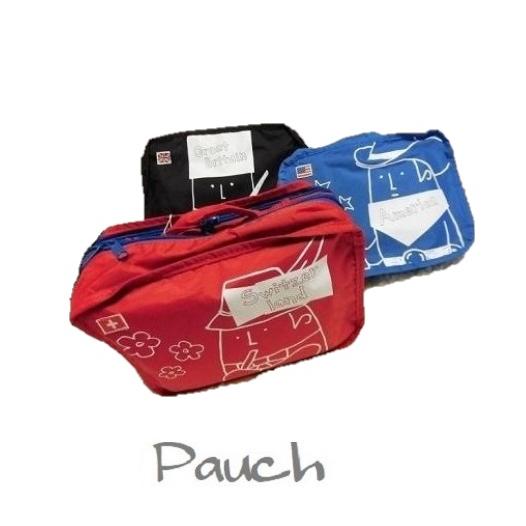 パケカドー トラベルポーチ　Paquet du Cadeau 　世界の人々　衣類収納ケース　Mサイズ...