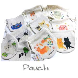 巾着ポーチ　小さな巾着　　ネコデザイン6種　２点新着　　10.5x10.5cm