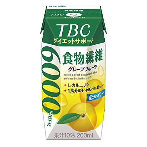 森永 TBC ダイエットサポート 食物繊維 グレープフルーツ 200ml [ 低カロリー L-カルニ...