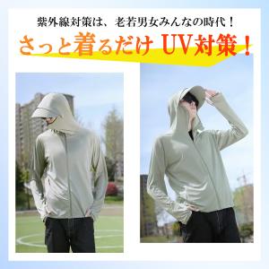 着る日焼け止め UVカット UPF50 パーカ...の詳細画像1