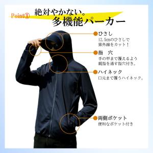 着る日焼け止め UVカット UPF50 パーカ...の詳細画像2