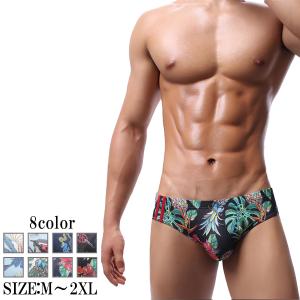 メンズビキニ 男性ビキニショーツ ビキニブリーフ メンズメッシュパンツ ビキニブリーフ セクシー下着 メンズ下着 ブリーフパンツ ビキニパンツ 花柄 爆買