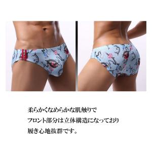 メンズビキニ 男性ビキニショーツ ビキニブリー...の詳細画像3