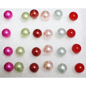 1円 樹脂ピアス カラーパール ピアス イヤー...の詳細画像1