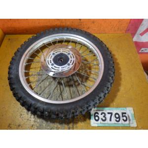 63795 ホンダ HD12-110〜 CRM80 '93 後期型 純正 フロントホイール 曲がり無...