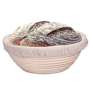 ifsecond ワンセットBannetons Brotform 自然籐は籐バスケット発酵パンの背面の小道具（1 22x8.5cm、円形｜pochon-do