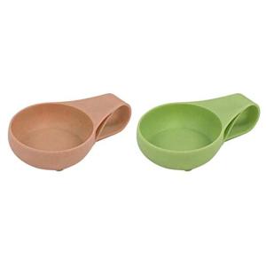 グリーンライフ(GREEN LIFE) はさめるタレ皿 2色セット BB-17 グリーン、ピンク w12.6×d7.8×h3.4cm｜pochon-do