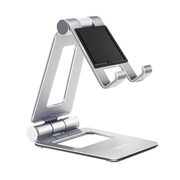 Glazata アルミ製スマホ/タブレット用スタンド 折り畳み式 270°自由調整可能 デスクトップ...