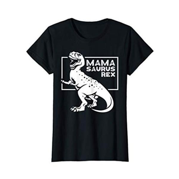 レディース ファニーママギフトママサウルスレックス恐竜母の日 Tシャツ