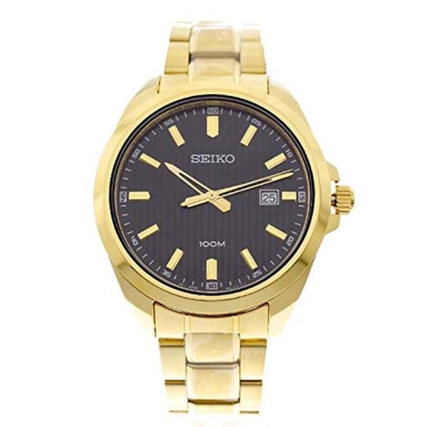 セイコー SEIKO 腕時計 SUR282P1 クォーツ ブラック ゴールドメンズ 並行輸入品