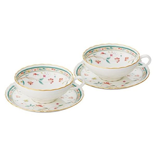 Noritake ノリタケ ティー カップ &amp; ソーサー ( ペアセット ) 180cc 花更紗 2...