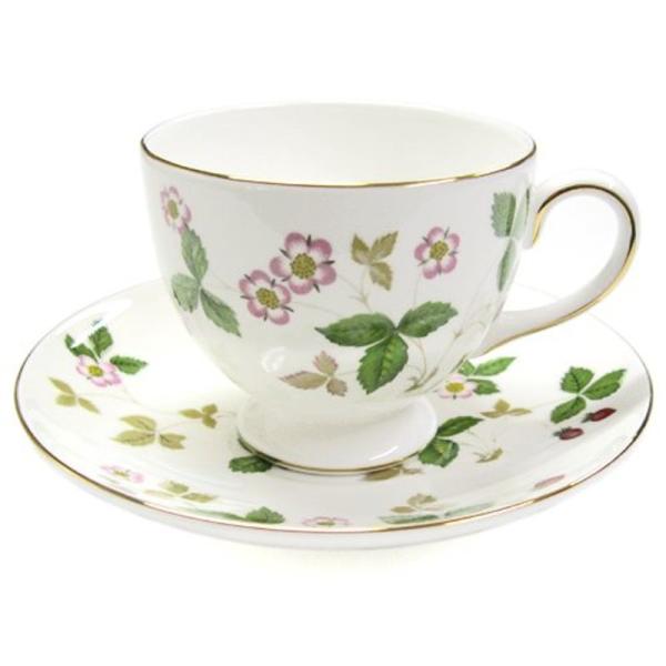 Wedgwood (ウェッジウッド) ワイルド・ストロベリー ティーカップ&amp;ソーサー リー並行輸入品