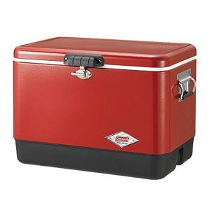 コールマン(Coleman) クーラーボックス スチールベルトクーラー 54QT 容量約51L レッ...