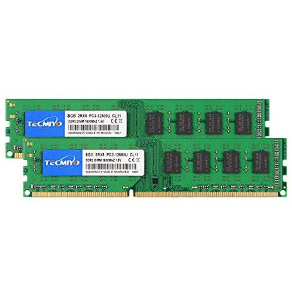 テクミヨ デスクトップPC用 メモリPC3-12800 DDR3 1600 8GB×2枚 240pi...