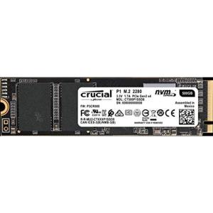 Crucial(クルーシャル) P1シリーズ 500GB 3D NAND NVMe PCIe M.2 SSD CT500P1SSD8｜pochon-do