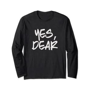 YES DEAR 面白いホイップ夫結婚 長袖Tシャツ｜pochon-do