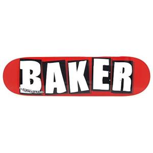 スケートボード スケボー BAKER DECK ベイカー デッキ TEAM BRAND LOGO RED/WHITE 8.25｜pochon-do