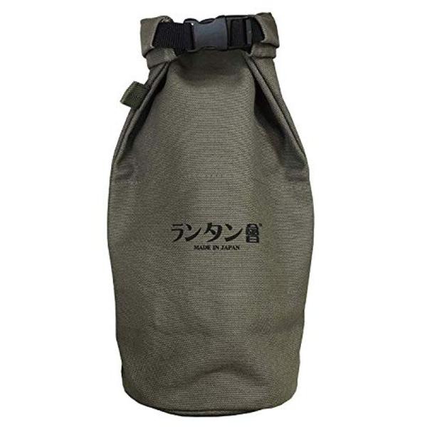 ランタン會 ランタンケース25 八号帆布 日本製 (カーキロゴ有り)