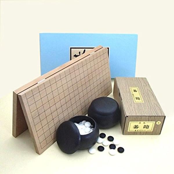 囲碁ラボ イチオシ囲碁セット 携帯便利な新桂６号折碁盤とＰ碁石・碁笥