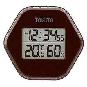 タニタ(TANITA) 温度計・湿度計 ブラウン デジタル デジタル温湿度計 TT-573-BR｜pochon-do