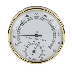 サウナ 温湿度計 アナログ 湿度計 温度計 お風呂 温泉 サウナ室 壁掛け式 高精度 見やすい 防水 金属製 温度湿度計 WJ-07｜pochon-do