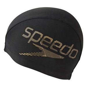 Speedo(スピード) スイムキャップ トリコットキャップ 水泳 ユニセックス SD97C67 ブラック/ゴールド FREE｜pochon-do