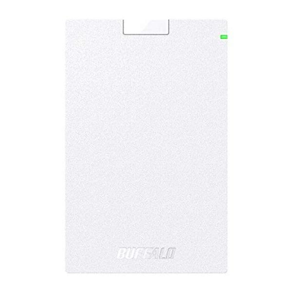 BUFFALO USB3.2(Gen1)対応ポータブルHDD Type-Cケーブル付 1TB ホワイ...