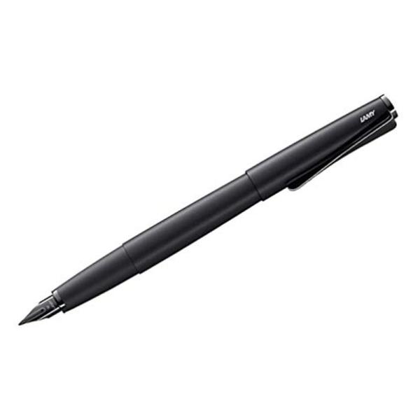 LAMY 万年筆 EF 極細字 ステュディオ ルクス オールブラック L66AB-EF 両用式 正規...