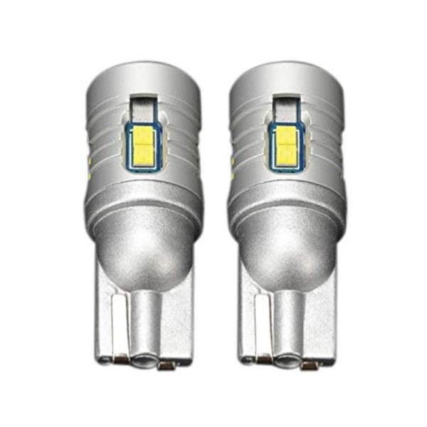 爆光 1100ルーメン 接続部 高級仕様 T10 LED ウェッジ バルブ 2個セット ホワイト 1...