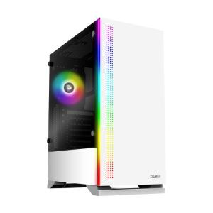 ZALMAN S5 White ミドルタワーPCケース フラットデザイン CS7799｜pochon-do