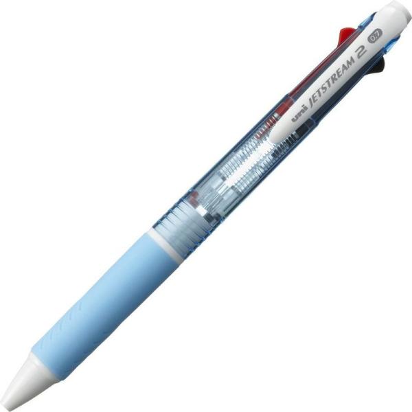 三菱鉛筆 2色ボールペン ジェットストリーム 0.7 SXE230007.8 水色 10本