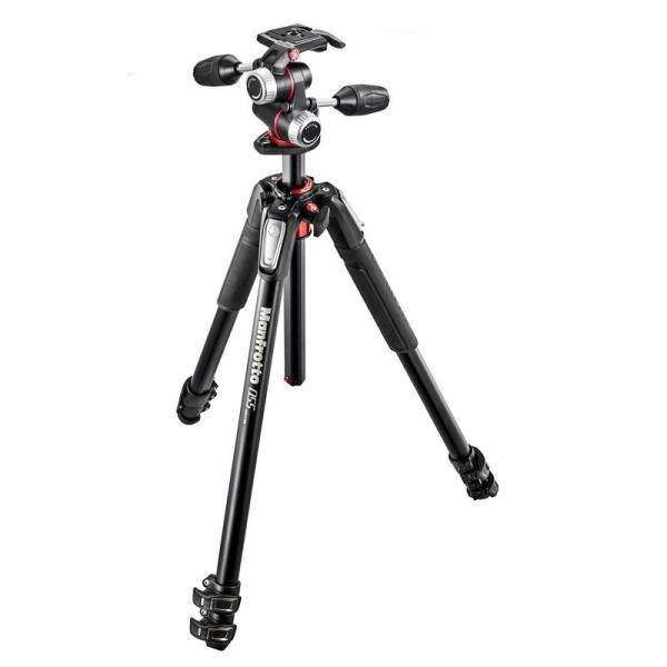 Manfrotto プロ三脚 055シリーズ アルミ 3段 + RC2付3Way雲台キット MK05...