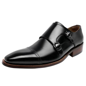 フォクスセンス ビジネスシューズ 革靴 メンズ ドレスシューズ 本革 モンクストラップ ストレートチップ 高級紳士靴 軽量・防水 フォーマル