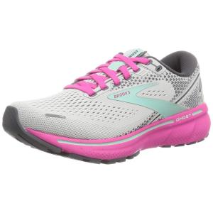 Brooks ランニングシューズ 軽量 クッション ゴースト 14 グレー/ピンク_レディース 26.0 cm B｜pochon-do