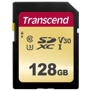 Transcend SDXCカード 128GB MLC UHS-I Class10 TS128GSDC500S｜pochon-do