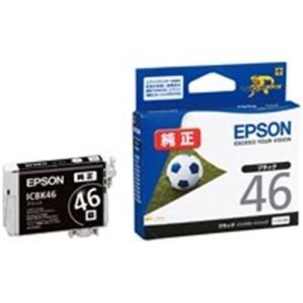 (業務用5セット) EPSON エプソン インクカートリッジ 純正 ICBK46 ブラック(黒) d...