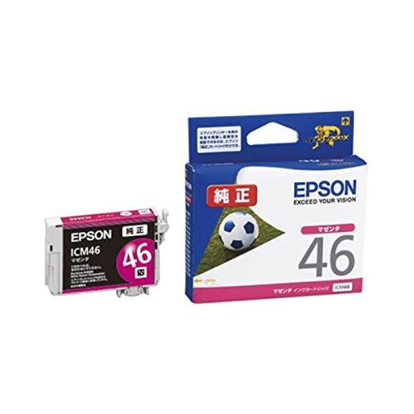 （まとめ） エプソン EPSON インクカートリッジ マゼンタ ICM46 1個 ×4セット AV ...