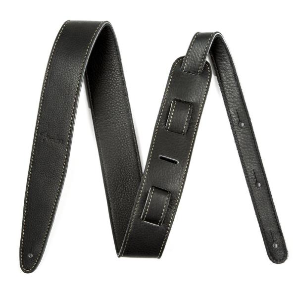 Fender ストラップ Artisan Crafted Leather Strap, 2&quot; Bla...